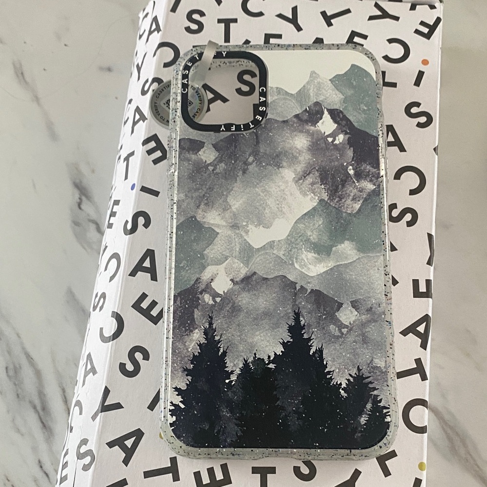 Sleek Black and Gray Phone Case